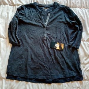 Blue Charles River Henley